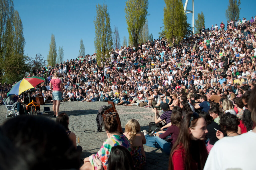Mauerpark Open Air Club im Sommer